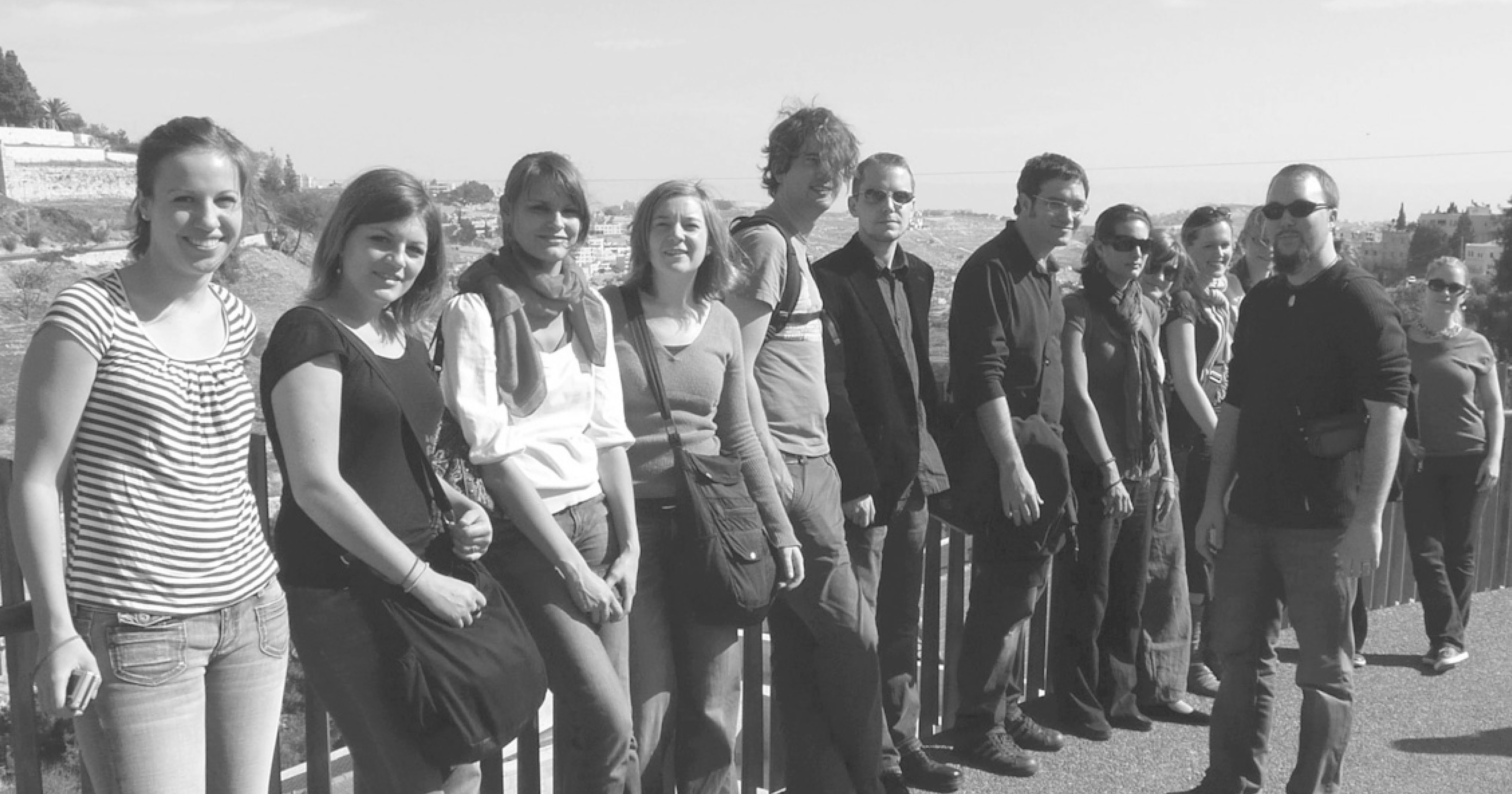 Die Teilnehmer der Exkursion nach Jerusalem im November 2008