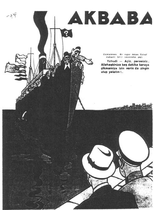 Karikatur in der Zeitschrift Akbaba vom 24. August 1939